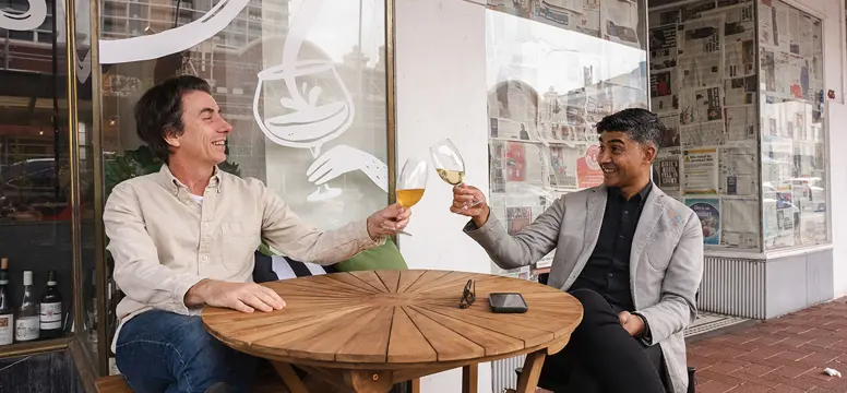 People at Lums Wine Bar