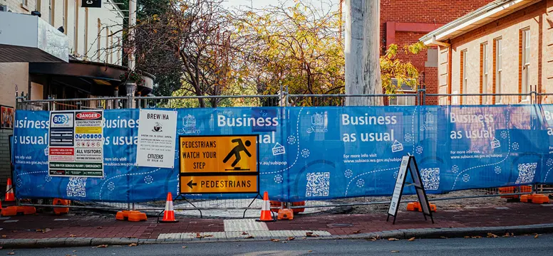 Postal Walk construction