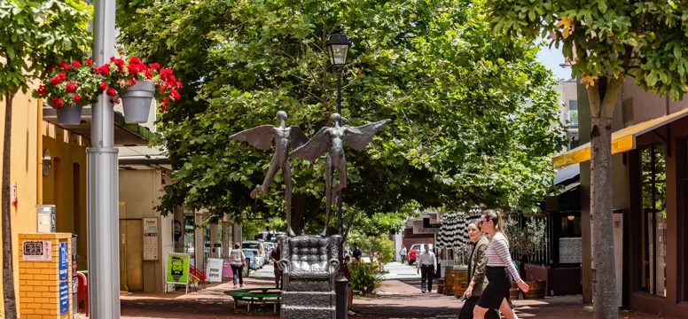 Rokeby Road streetscape Forrest Walk