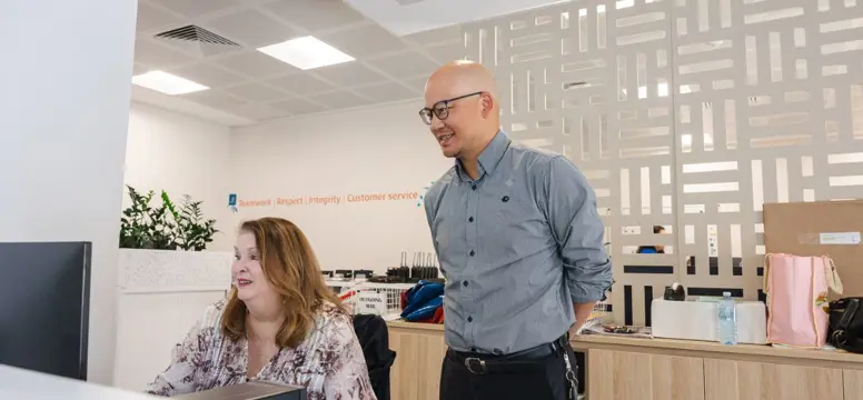 Customer service team