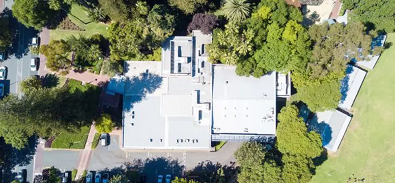 administration building drone