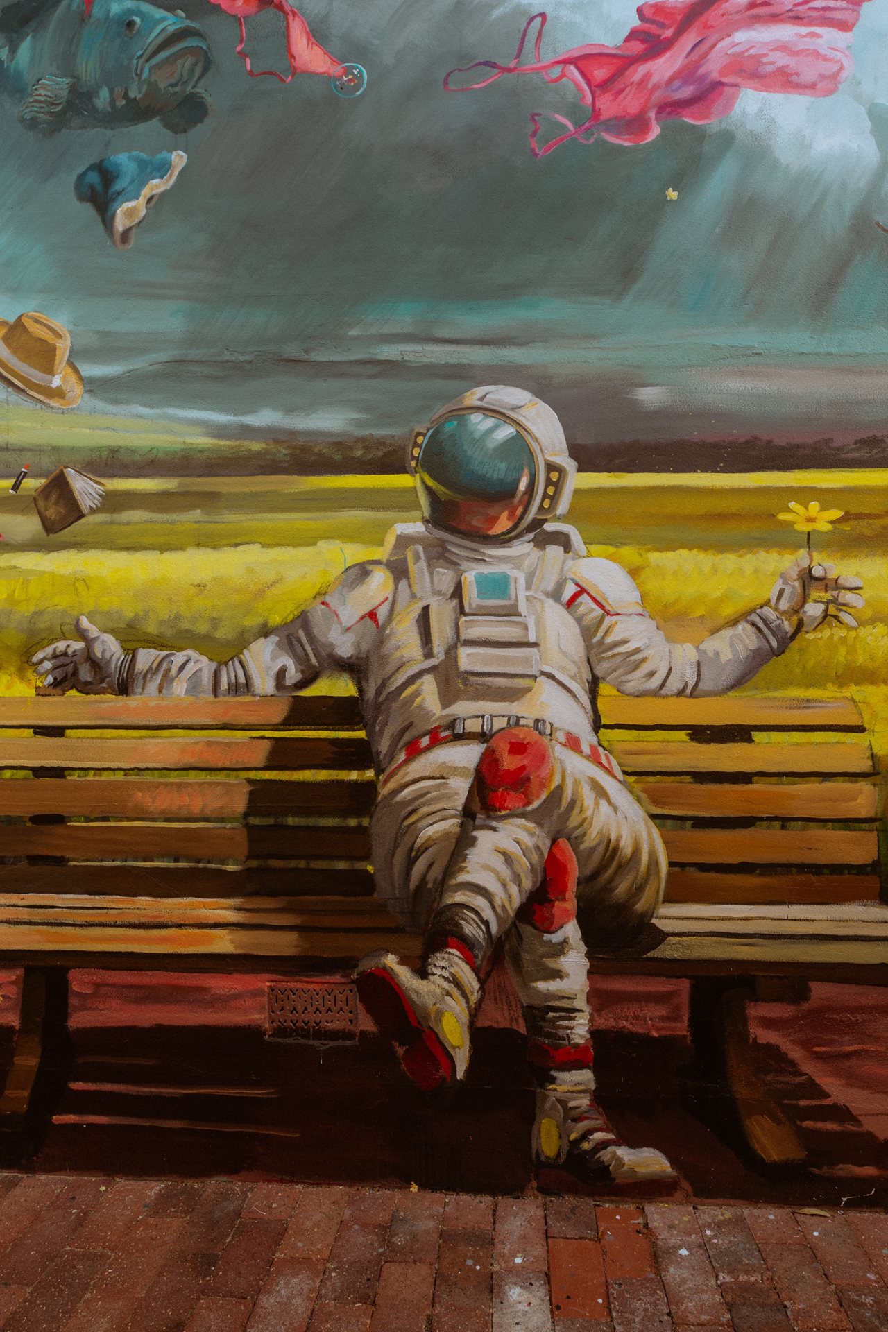 Blooming flowers in Walmsley Lane