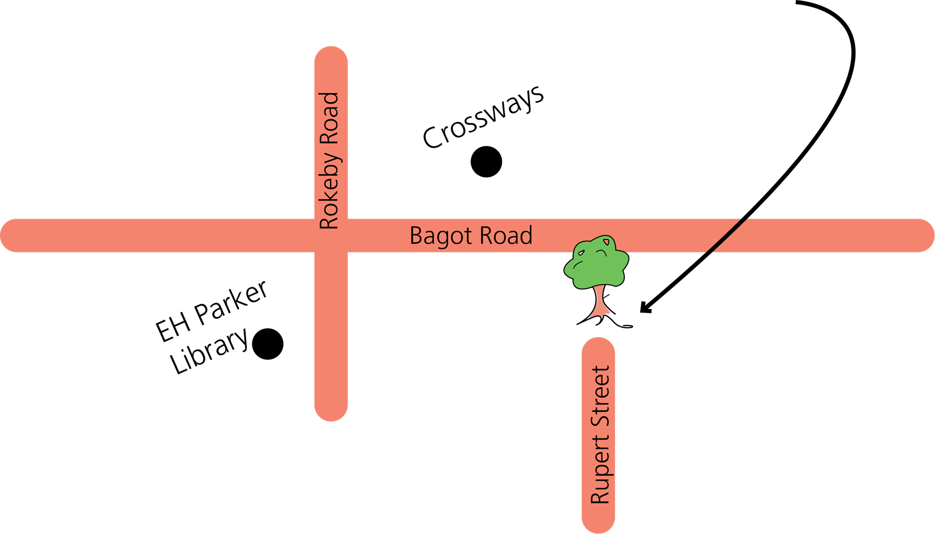 Rupert Street Pocket Park will be located at 203 Bagot Road