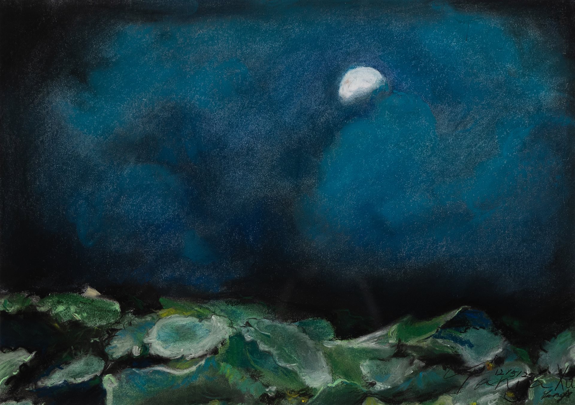 Moonlight over the Lotus