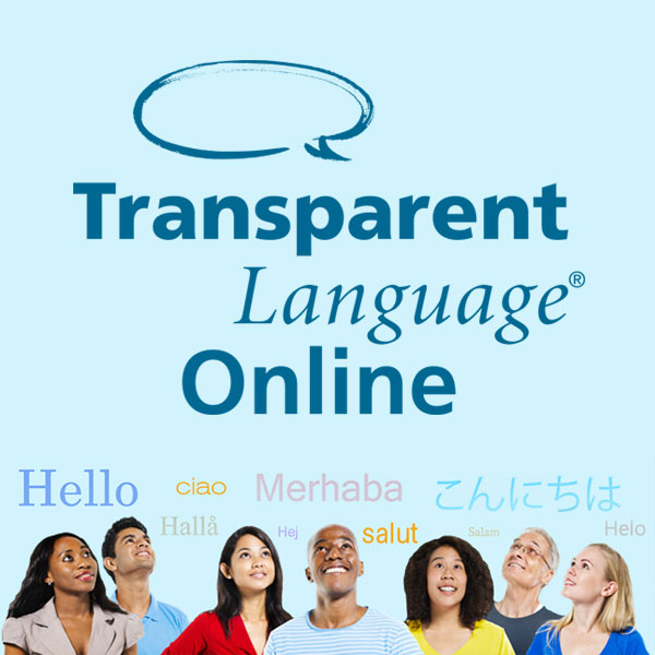 Transparent language logo
